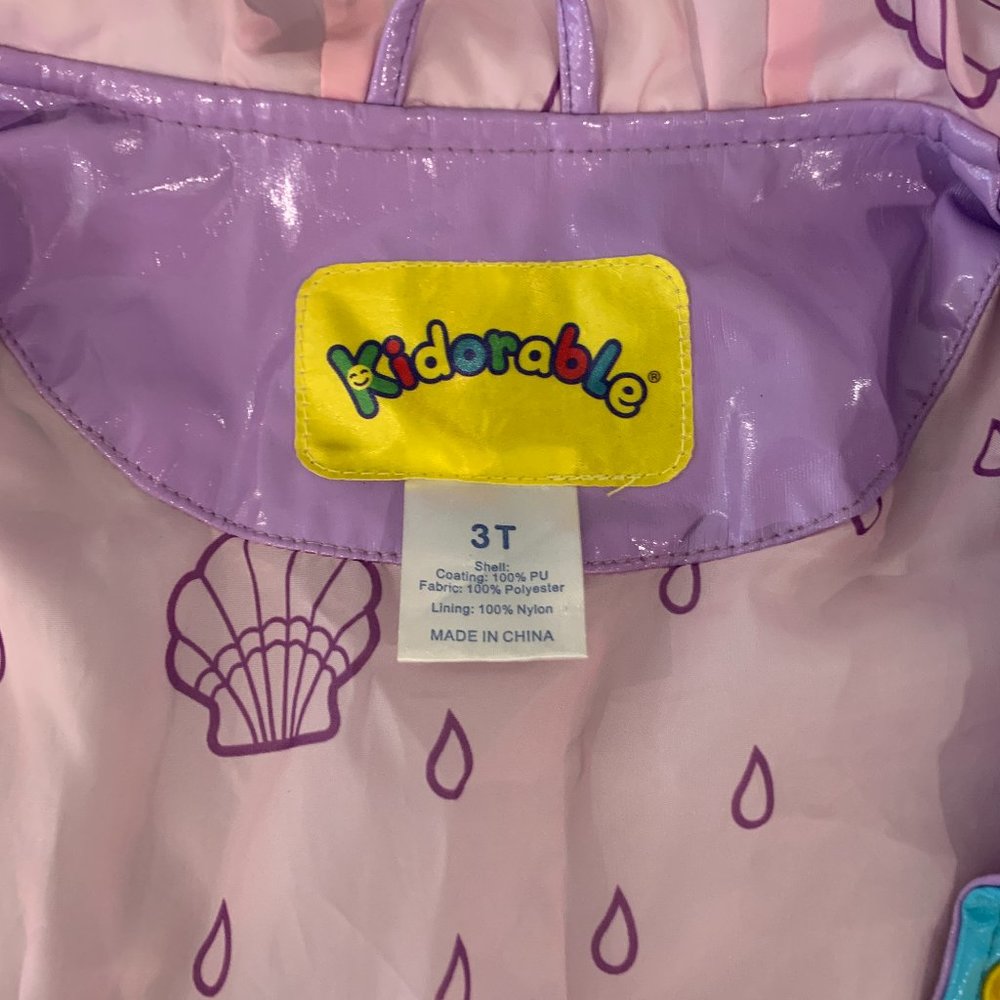 Mermaid Raincoat - 3T